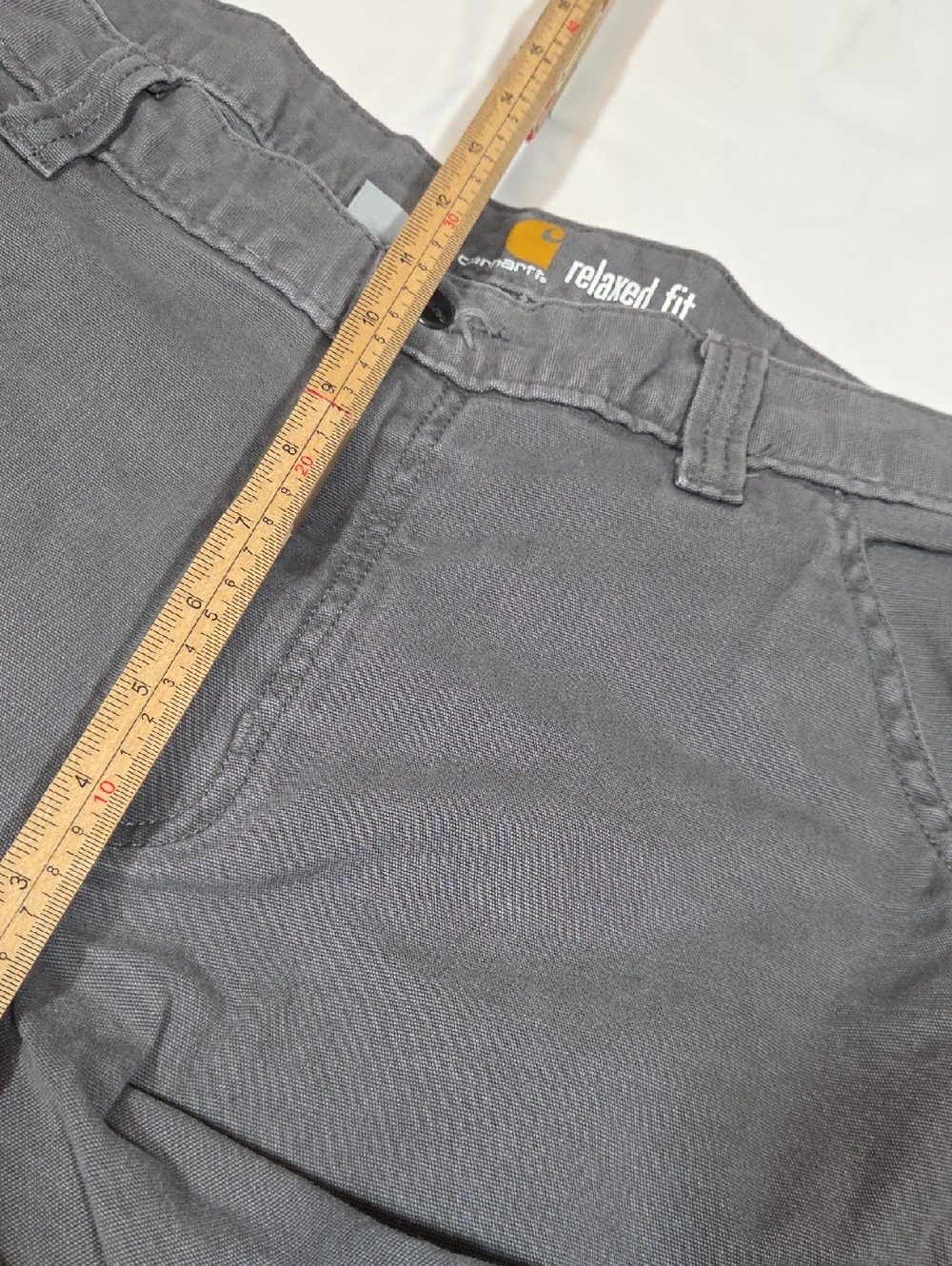 Carhartt Relaxed Fit Gray Mens Cargo Shorts Size 36 - Picture 8 of 12
